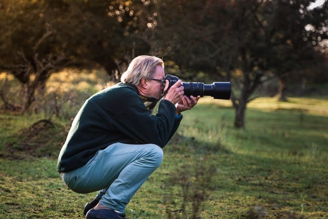 Arent van Wassenaer photographing in the field